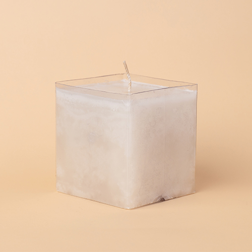 Velón en tarro cuadrado pequeño